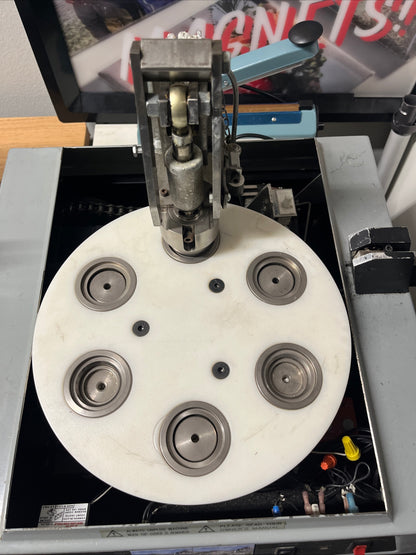 Tecre 152 With 1.5” Round Dieset Automatic Button Magnet Making Machine